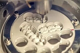 Dental Crown making with mold and CNC machine